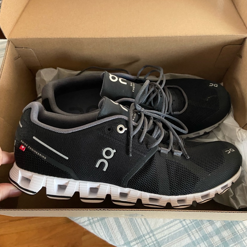 ON Cloud Black and White Sneakers NEVER WORN